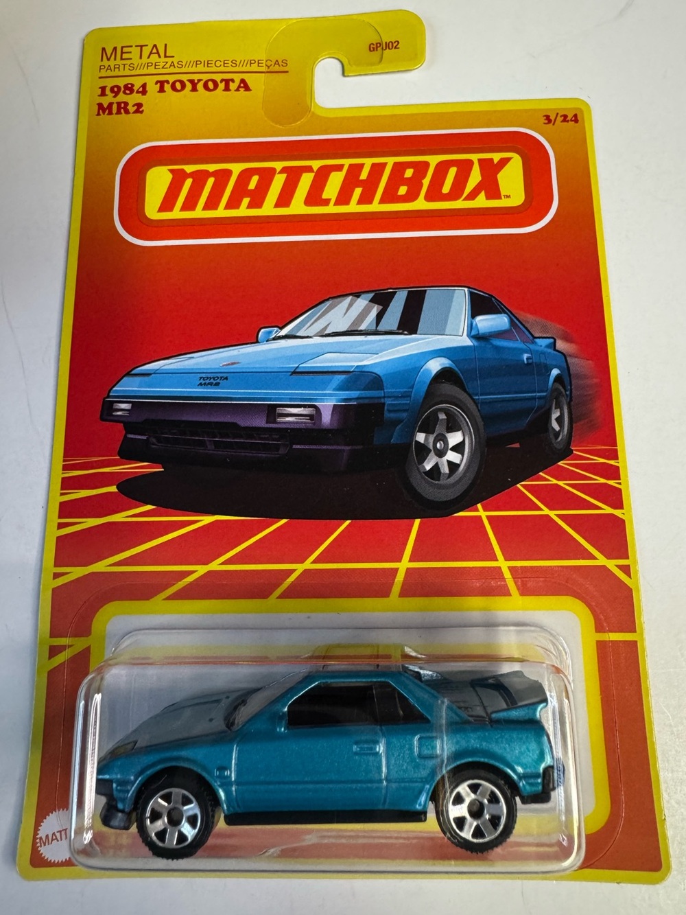 Matchbox 1984 TOYOTA MR2 3/24